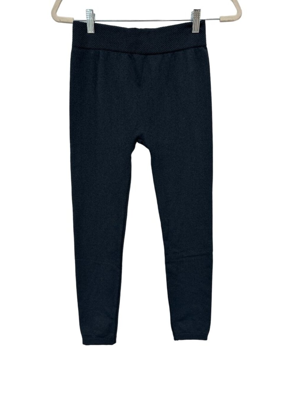 Fornia Leggings One Size Pull On Fleece Elastic Waist Sporty Athleisure Active